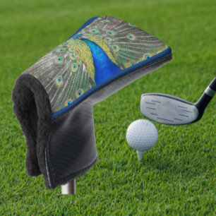 Couvre-club De Golf Plumage bleu Peacock