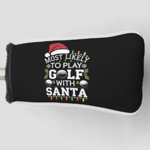 Couvre-club De Golf Plus susceptible de jouer au golf avec Santa Famil