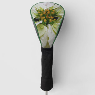 Couvre-club De Golf Poinsettia Elegant Christmas Holiday Floral