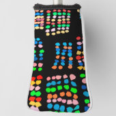Couvre-club De Golf Points colorés (Tourné à 90°)