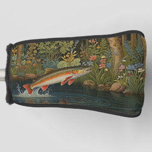 Couvre-club De Golf Poisson saumon de truite boho rustique