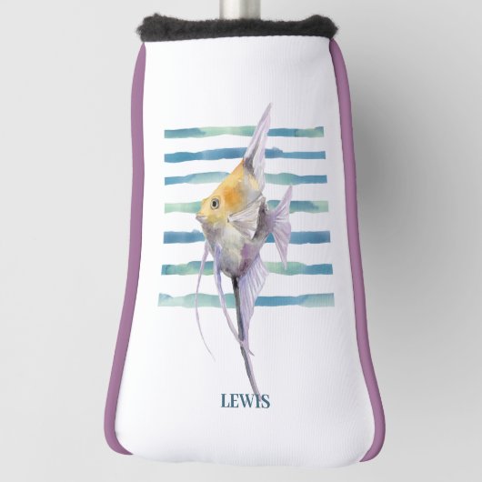 COUVRE-CLUB DE GOLF POISSON TROPICAL AQUATIQUE, (Tourné à 90°)