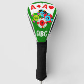 Couvre-club De Golf Poker Red Aces Driver Cover - Personnalisable (Devant)