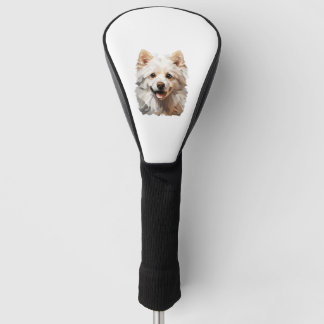 Couvre-club De Golf Poméranie Poméranienne blanche en polygon Classe