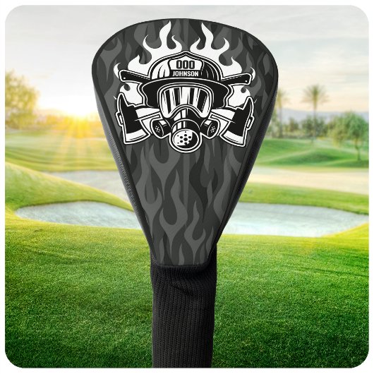 Couvre-club De Golf Pompier Secouru sur mesure Station du service d'in