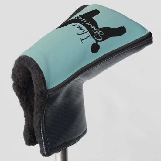 Couvre-club De Golf Poodle Standard J'Ai Standard Chien Silhouette (Devant 3/4)