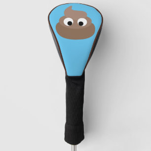 COUVRE-CLUB DE GOLF POOP EMOTICON FUNNY GOLF DRIVER COVER
