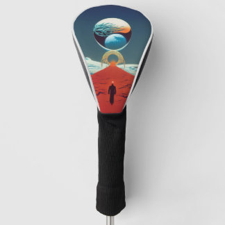 Couvre-club De Golf Portail d'Imaginaire Vintage classique en science-