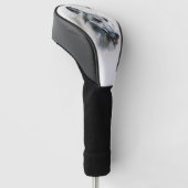 Couvre-club De Golf Portrait de loup blanc (Incliné)