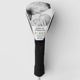 Couvre-club De Golf Première Fête des pères mignonne papa photo