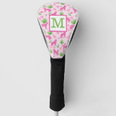 Couvre-club De Golf Preppy Pink Cheetah Monogramme (Devant)
