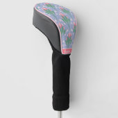 Couvre-club De Golf Preppy Pink Tulips Golf Head Cover pour elle (Incliné)