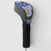 Couvre-club De Golf Pretty Pretty Blue Peony Personalized (Incliné)