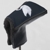 Couvre-club De Golf Princesse cygne noir et blanc (Devant 3/4)