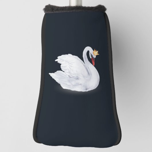 Couvre-club De Golf Princesse cygne noir et blanc (Tourné à 90°)