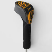 Couvre-club De Golf Princeton Orange Zebra Impression personnalisée (Incliné)
