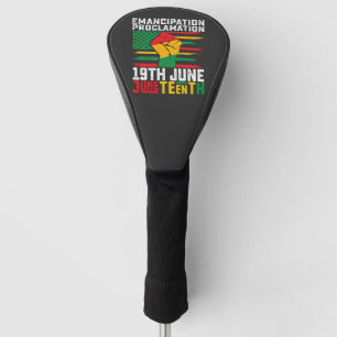 Couvre-club De Golf Proclamation d'émancipation Juneteenth Liberté noi