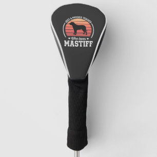 Couvre-club De Golf Professeur de physique Mastiff amateur de chiens