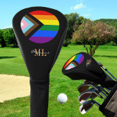 Couvre-club De Golf Progrès Rainbow Flag golf, monogrammed / LGBTQ