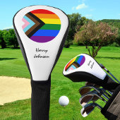 Couvre-club De Golf Progrès Rainbow Flag & Pride, monogrammed / LGBTQ