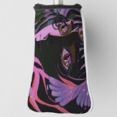 Couvre-club De Golf Psychédélique 3ème Oeil Anime Girl (Tourné à 90°)