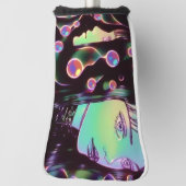 Couvre-club De Golf Psychedélique Anime Girl (Tourné à 90°)
