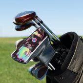 Couvre-club De Golf Psychedélique Anime Girl (In Situ)