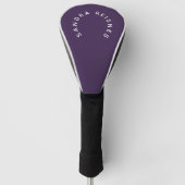 Couvre-club De Golf Purple amèrement personnalisé (Devant)