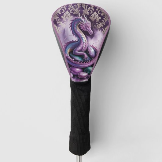 Couvre-club De Golf Purple Mystic Dragon Gothic (Devant)
