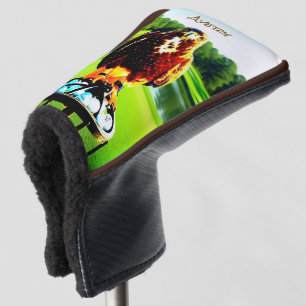Couvre-club De Golf Putter de golf Red-Tailed Hawk - avec initiales ou