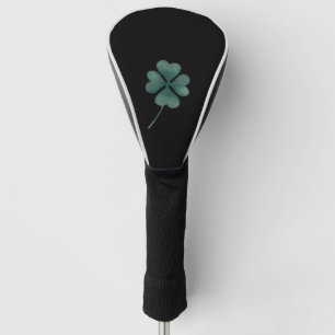 Couvre-club De Golf Quatre feuilles de vert de fermeture sur couleur n