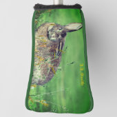 Couvre-club De Golf Rabbit Bunny Animal tendance Golf Head Cover (Tourné à 90°)