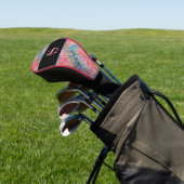 Couvre-club De Golf Rainbow Tie Dye Hippie Motif initial Monogramme (In Situ)
