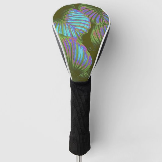 Couvre-club De Golf Rainbow Tropical Feuille Golf Head Cover (Devant)