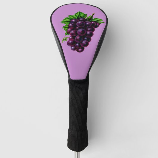 Couvre-club De Golf Raisins de vin violet (Devant)