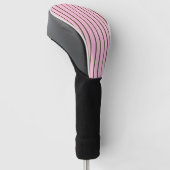 Couvre-club De Golf Rayures Vertes Rose (Incliné)