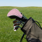 Couvre-club De Golf Rayures Vertes Rose (In Situ)