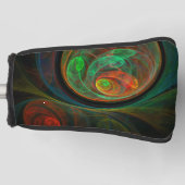 Couvre-club De Golf Reborn Green Art Abstrait (Devant)