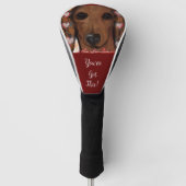 Couvre-club De Golf Red Dachshund (Devant)
