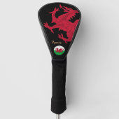 Couvre-club De Golf Red Dragon Golf Pays de Galles, Golf, Drapeau gall (Devant)