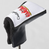 Couvre-club De Golf Red Owls Design Personalised (Devant 3/4)