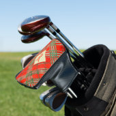 Couvre-club De Golf RED SCOTT TARTAN Golf Putter Couverture + Initiale (In Situ)