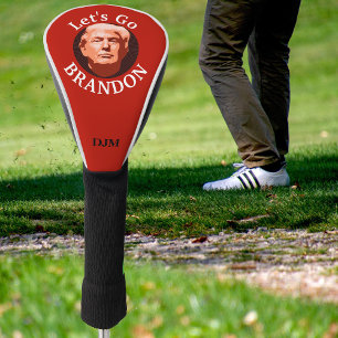 Couvre-club De Golf Red Trump Allons voir Brandon Monogram