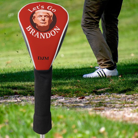 Couvre-club De Golf Red Trump Allons voir Brandon Monogram