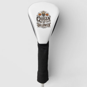 Couvre-club De Golf Reine de Halloween Vintage Crâne Chemise Citrouill