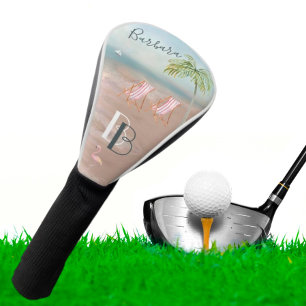 Couvre-club De Golf Relaxez-Vous Penser Plage Puis Chanter Monogramme