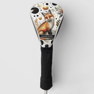 Couvre-club De Golf Renard mignon et points sans couture