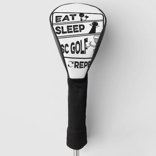 Couvre-club De Golf Répéter le sommeil du disque Golf (Devant)