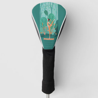 Couvre-club De Golf Respirer Yoga Super Yoga Girl