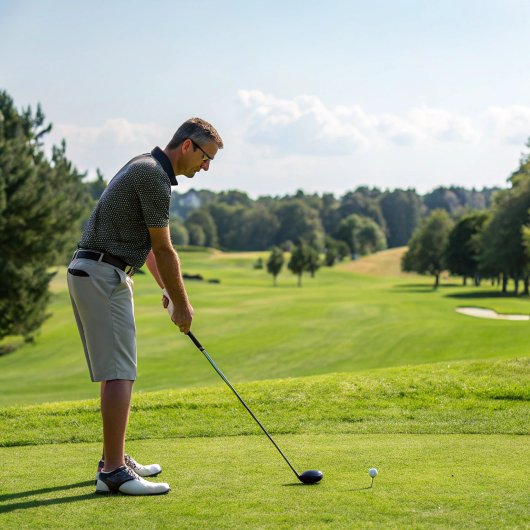 Couvre-club De Golf Rester concentré | Phrase motivationnelle avec tex